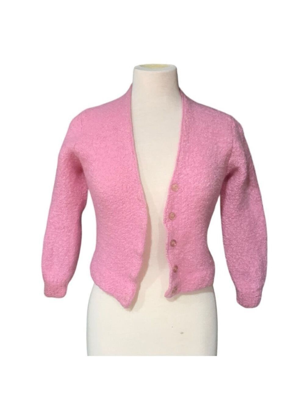 Vintage pink Sportempo cardigan size small